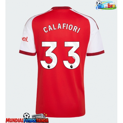 Camiseta Arsenal Riccardo Calafiori #33 Primera Equipación Replica 2026-27 mangas cortas